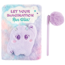 Imagination Land Wild Style Plush Locking Journal and Pen