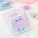 Imagination Land Wild Style Plush Locking Journal and Pen