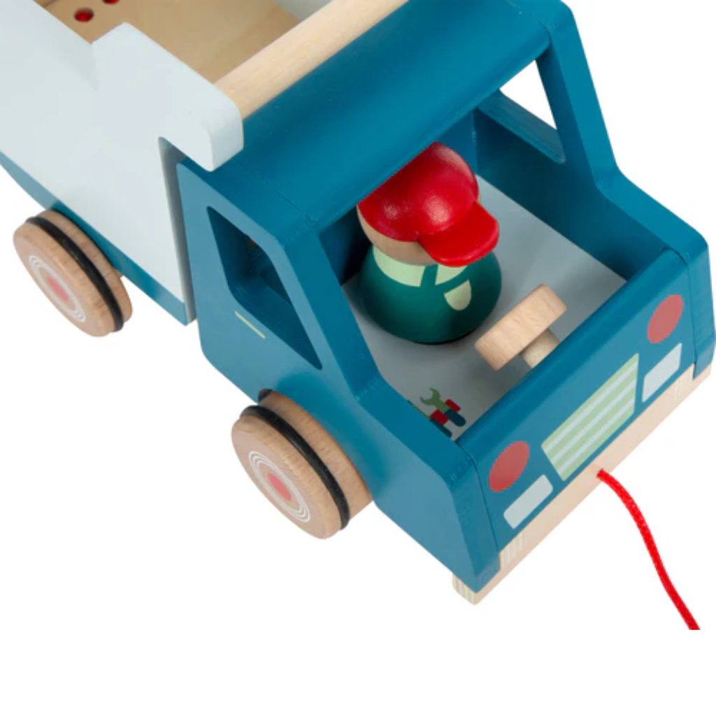 Wooden Pull-Along Dump Truck