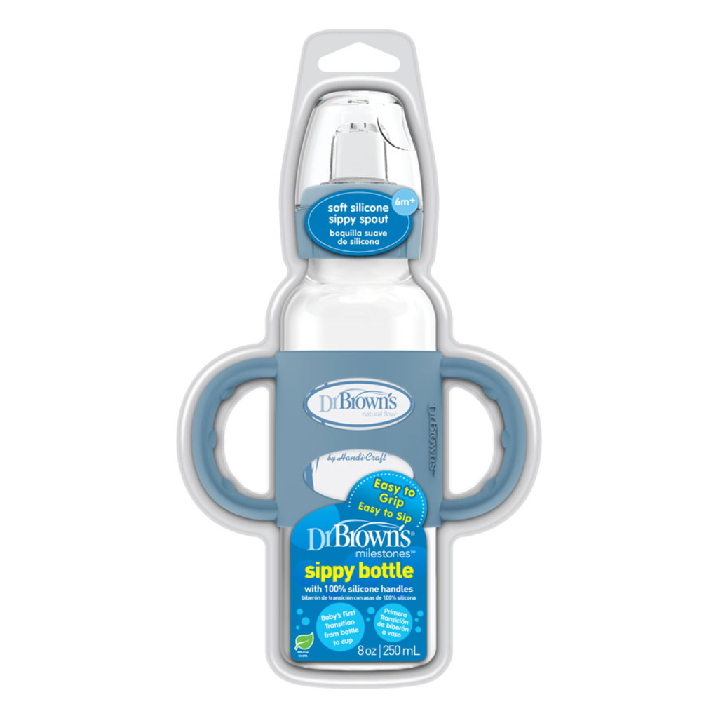 Dr. Brown's Sippy Spout Bottle Narrow Neck Blue 8oz