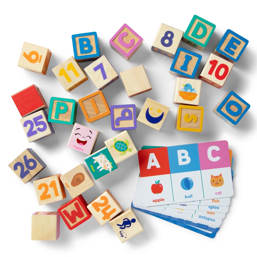 Melissa & Doug Ms. Rachel Blocks + Activity Cards