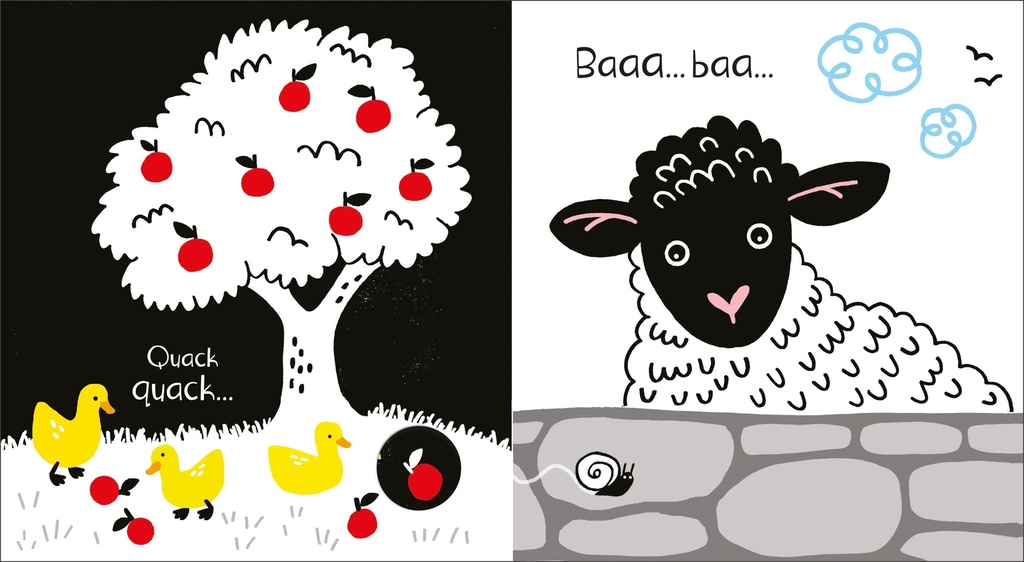 Baby's Black & White Books Farm