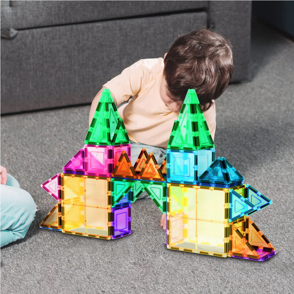 Picasso Tiles Magnetic Building Block Set 61pc