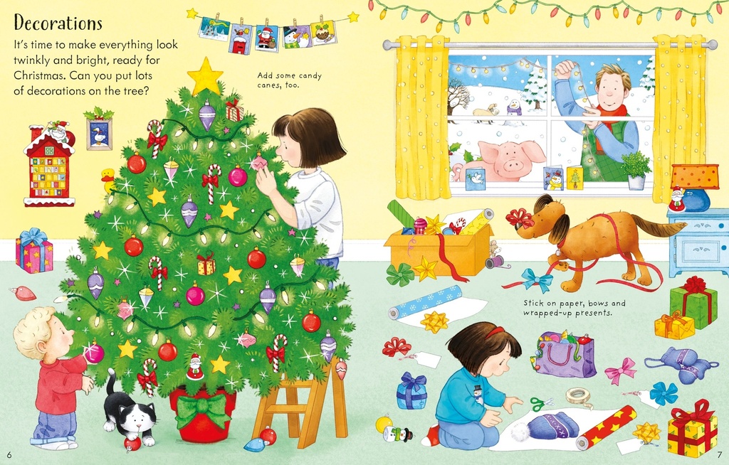 Poppy and Sam's Christmas Sticker Book
