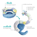 2-in-1 Tummy Time & Seated Support Space