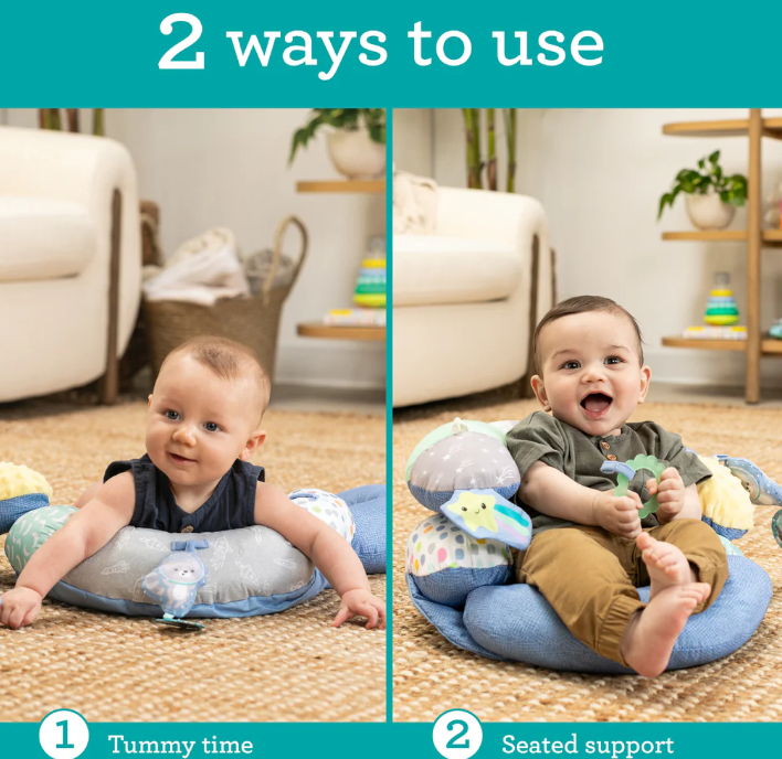 2-in-1 Tummy Time & Seated Support Space