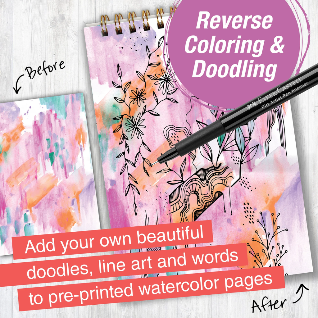 Reverse Coloring and Doodling Brights 