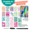 Reverse Coloring and Doodling Brights 