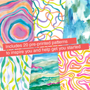 Reverse Coloring and Doodling Brights 