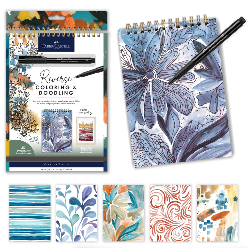 Reverse Coloring and Doodling Book Neutrals