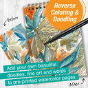 Reverse Coloring and Doodling Book Neutrals