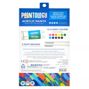 Paintology Acrylic Paints and Brush Set Classic Colors 14pc