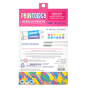 Paintology Acrylic Paints and Brush Set Pastel Colors 14pc