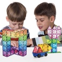 PicassoTiles Magnetic Building Block Set with Car 80pc