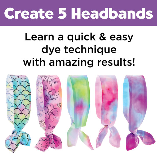 Ice-Dye Knotted Headbands