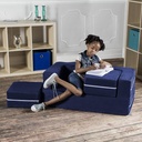 Jaxx Zipline Modular Loveseat & Ottoman Navy