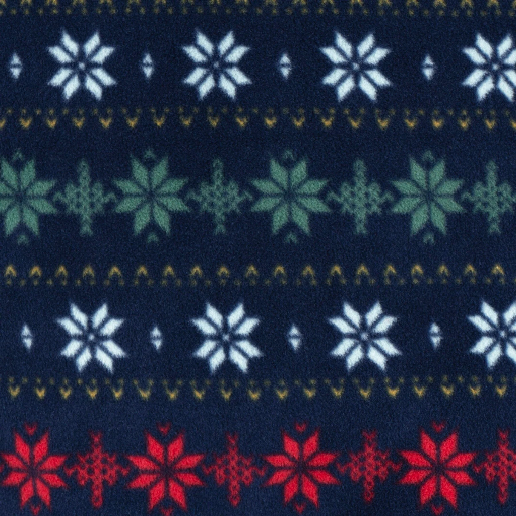 Gerber Fleece Sleeper Christmas Navy Sweater 0-9M