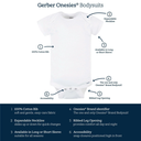 Gerber Onesies Grey Moons 3pk 3-6M