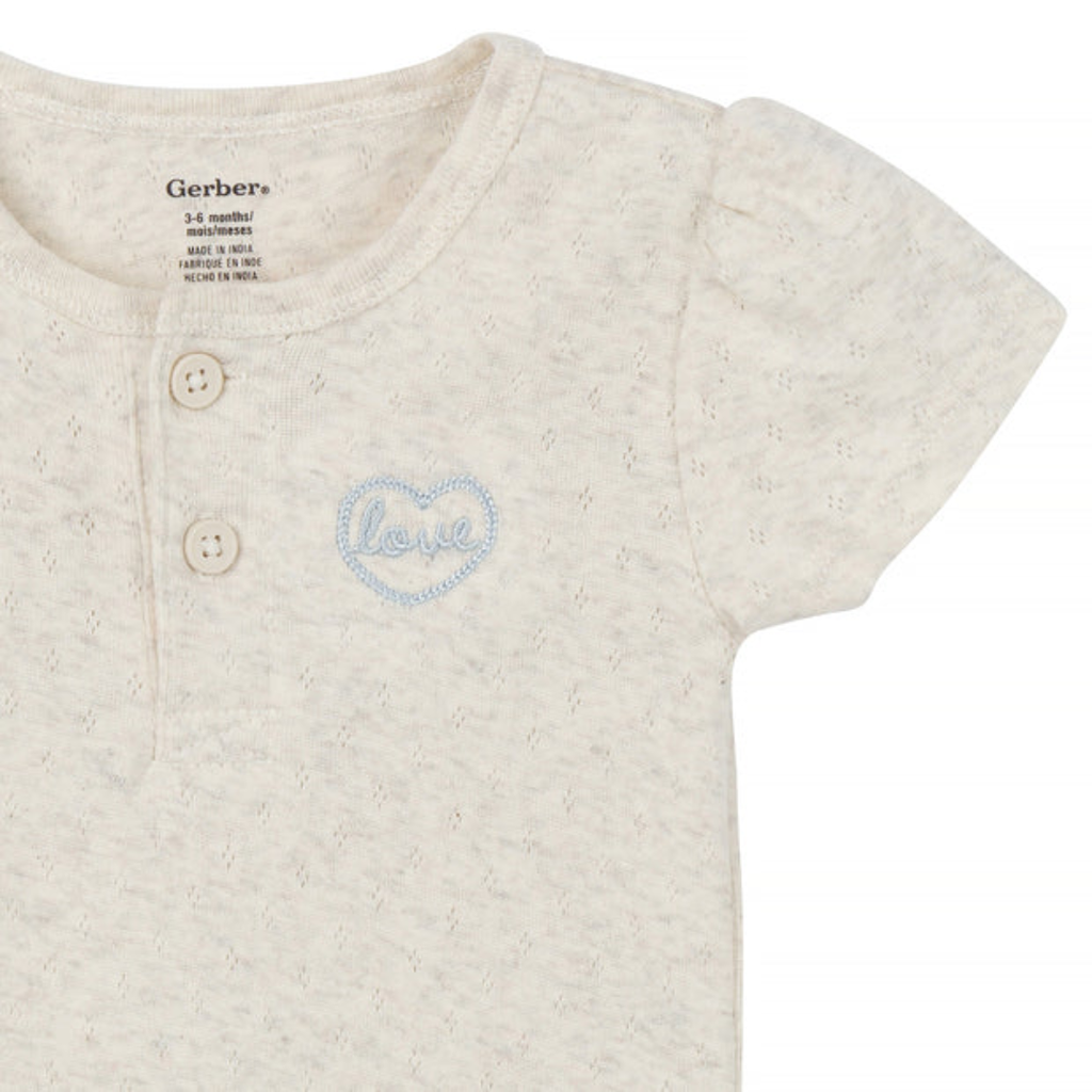 Gerber Onesies Retro Floral 3pk 3-6M