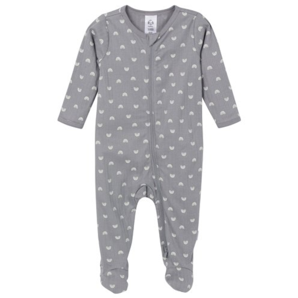 Gerber Sleeper Grey Moons 2pk 6-9M