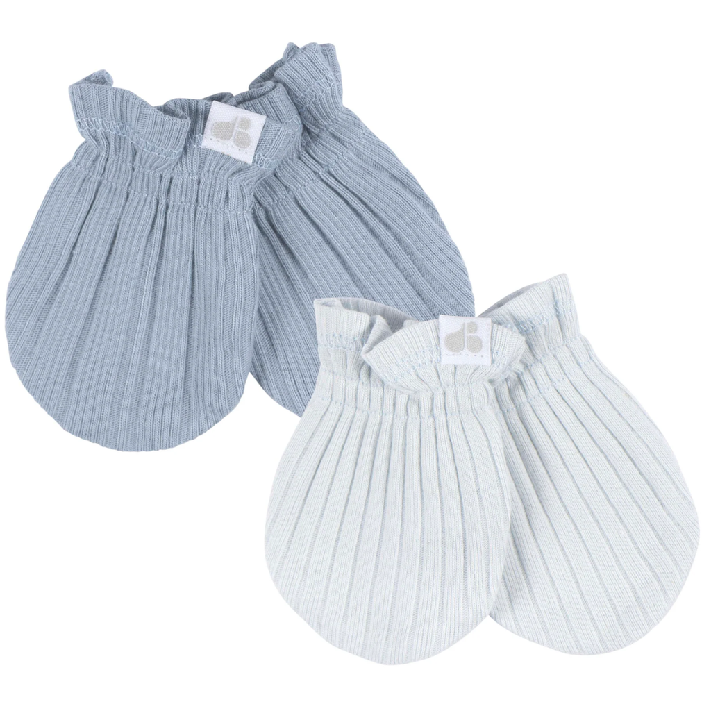 Just Born Hat and Mitten Set 4pc Blue
