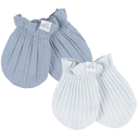 Just Born Hat and Mitten Set 4pc Blue