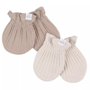 Just Born 4pc Hat and Mitten Set Tan