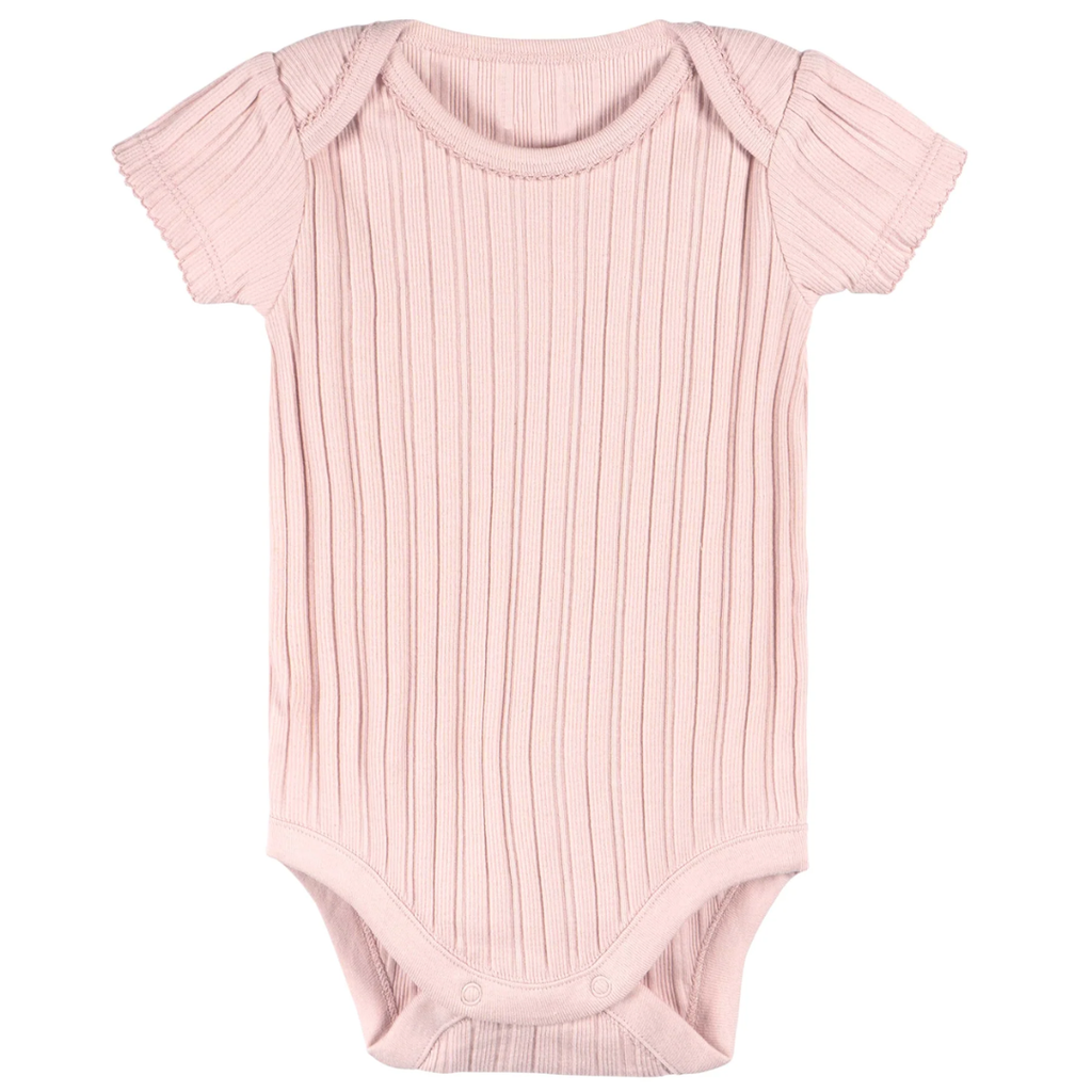 Just Born Bodysuits Pink 3-6M 3pk