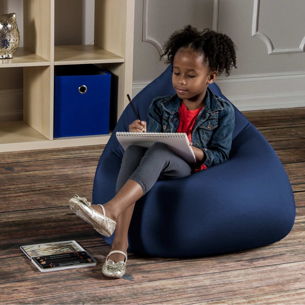 Jaxx Nimbus Spandex Bean Bag Chair Navy