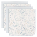 Just Born Flannel Blanket Blue 4pk
