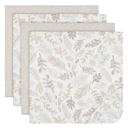 Just Born Flannel Blanket Tan 4pk