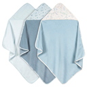 Just Born Hooded Towels Blue 3pk