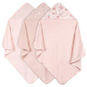 Just Born Hooded Towels Pink 3pk