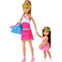Barbie Family Chelsea and Stacie Tennis Playset