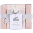 Just Born Washcloths 10pk Pink