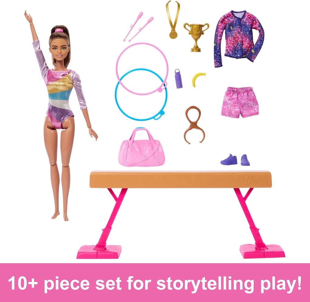 Barbie Gymnastics Playset Brunette
