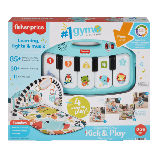 Glow and Grow Kick & Play Piano Gym