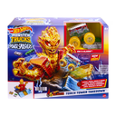 Hot Wheels Monster Trucks 5 Alarm Torch Tower Takedown Playset