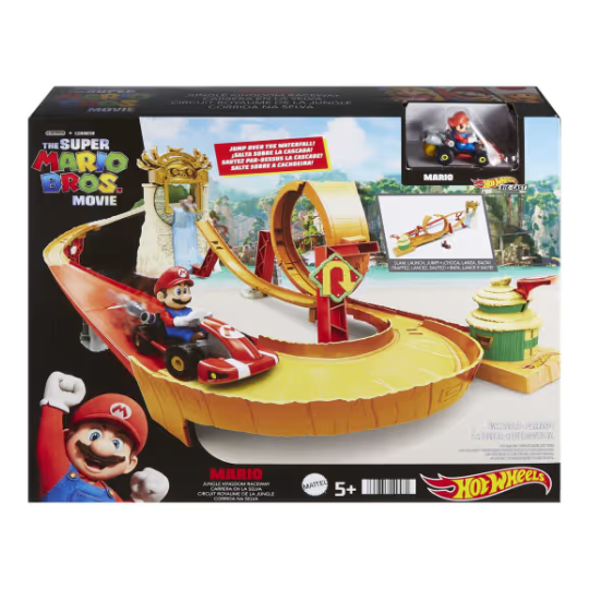 Hot Wheels Super Mario Movie Jungle Kingdom Playset