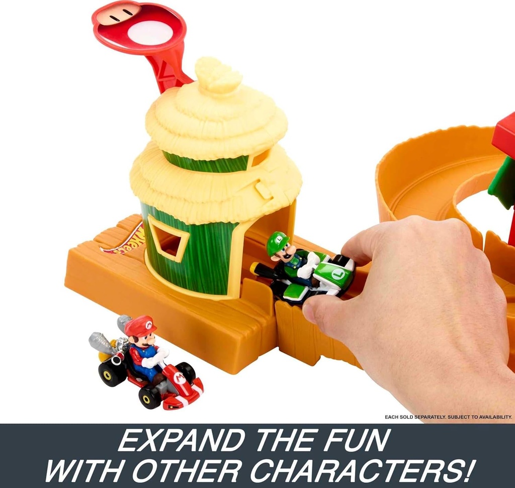 Hot Wheels Super Mario Movie Jungle Kingdom Playset