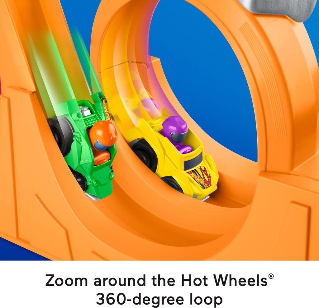 Little People Hot Wheels Spiral Stunt Speedway