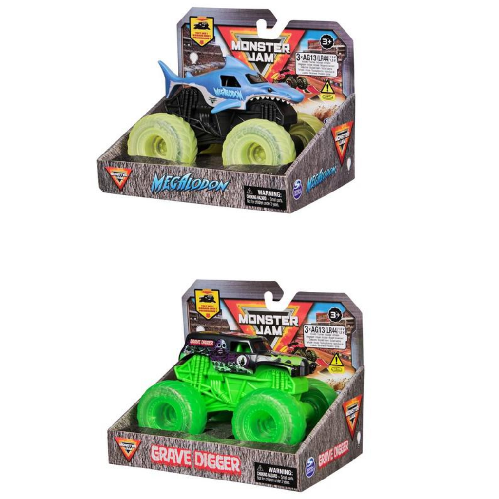 Monster Jam 1:43 Light-Up Wheels Vehicle Assorted