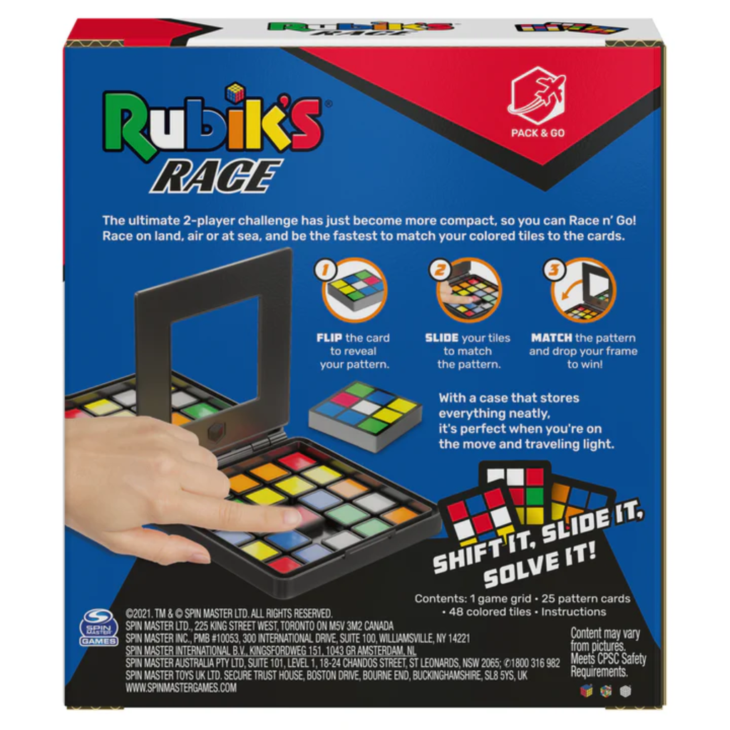 Rubiks Race Pack & Go Version