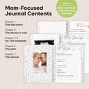 KeaBabies Blossom Pregnancy Journal Clay