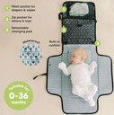 KeaBabies EZEE Diaper Changing Mat Black Geo