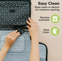 KeaBabies EZEE Diaper Changing Mat Black Geo