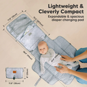 KeaBabies EZEE Diaper Changing Mat Gray Mod