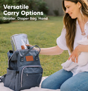 KeaBabies EZEE Diaper Changing Mat Gray Mod