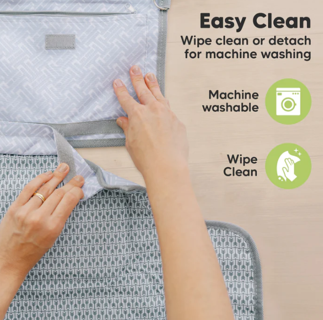 KeaBabies EZEE Diaper Changing Mat Gray Mod