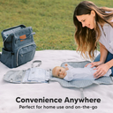 KeaBabies EZEE Diaper Changing Mat Gray Mod